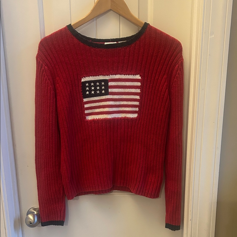 Vintage Y2K American Flag Sweater